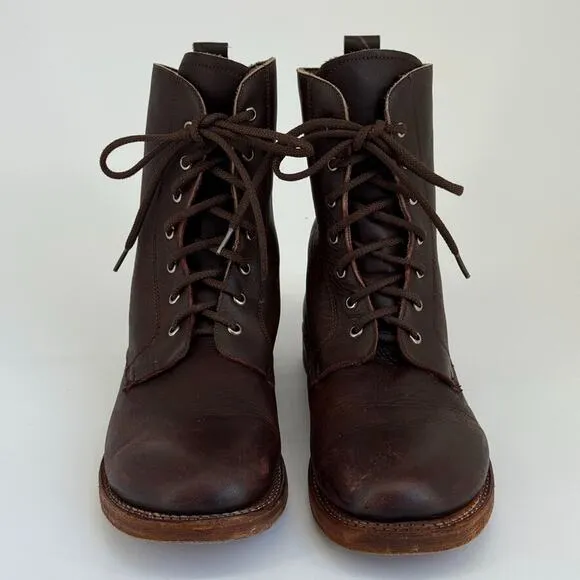 Bed Stu Boots Mens Sz 12 M Leather Short Ankle Brown Lace Up