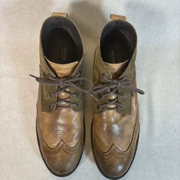 Bed Stu Capacity Light Weight Rustic Ankle Mens Chukka Boots Leather Suede Sz 12
