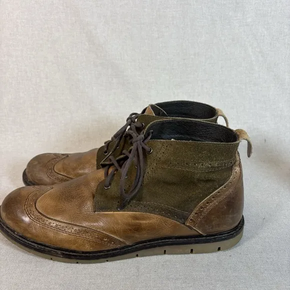 Bed Stu Capacity Light Weight Rustic Ankle Mens Chukka Boots Leather Suede Sz 12