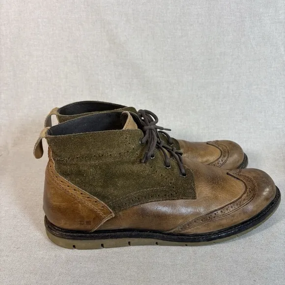 Bed Stu Capacity Light Weight Rustic Ankle Mens Chukka Boots Leather Suede Sz 12