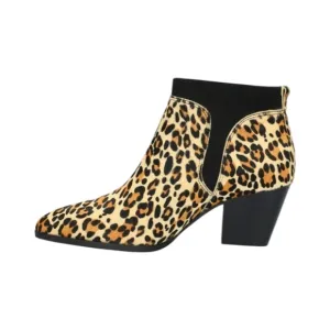 Bella Vita  Ankle Bootie Women’s Animal Leopard Print  Leather Suede Boots 6.5WW