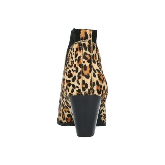 Bella Vita  Ankle Bootie Women’s Animal Leopard Print  Leather Suede Boots 6.5WW