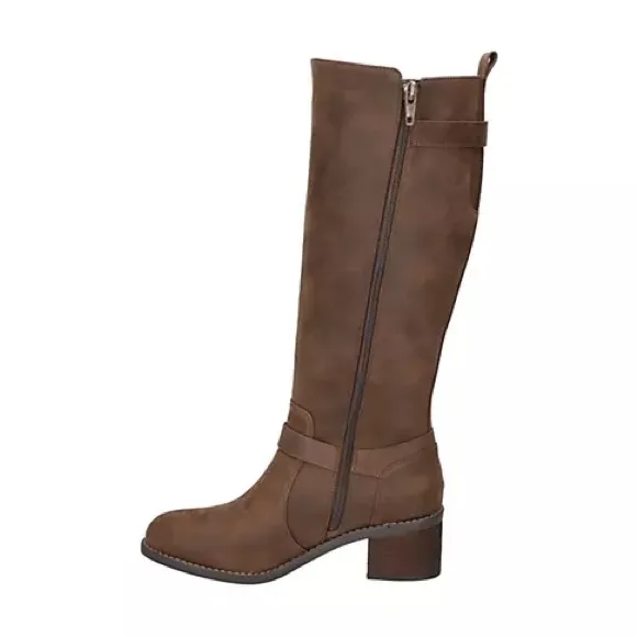 Bella Vita Baina Block Heel Tall Boots in Brown, Size 11 New in Box