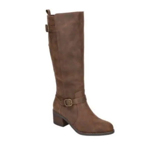Bella Vita Baina Block Heel Tall Boots in Brown, Size 11 New in Box