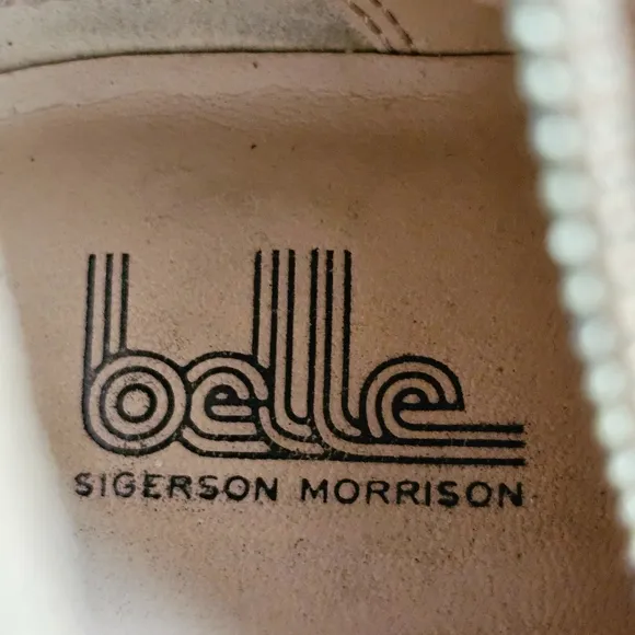 Belle By Sigerson Morrison Genuine Suede  Western Boots Studded Sock Accent 9B