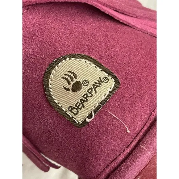 Big Girls Size (3) BEARPAW Mia Boots, from Finish Line Pink Suede Sheepskin