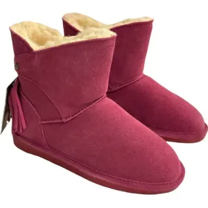 Big Girls Size (3) BEARPAW Mia Boots, from Finish Line Pink Suede Sheepskin