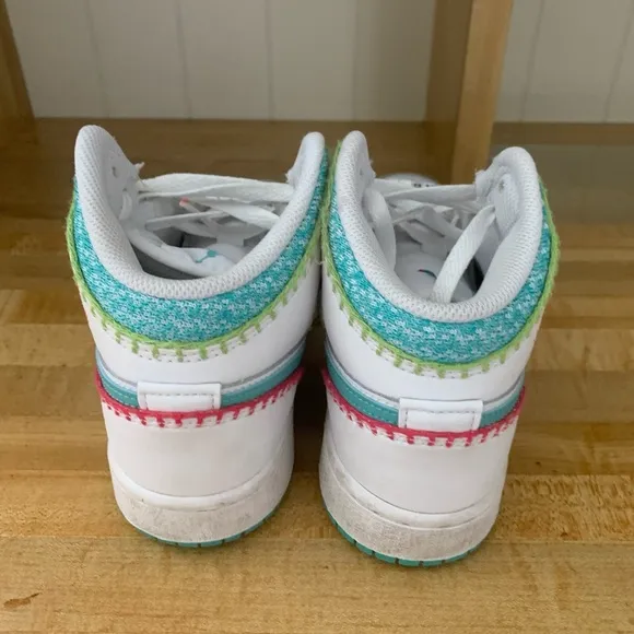Big Kids 3.5 Nike Kids' Air Jordan Multicolor Knit Sneakers tennis shoes