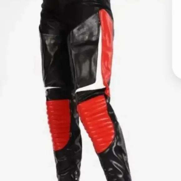 BIKER BABE &quot; The BADDEST BABE Over The Knee Heeled Boots - Red (BRAND NEW !!!!!!