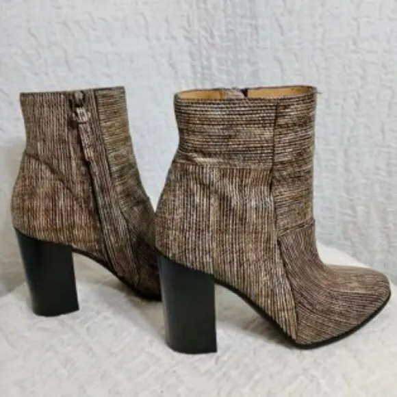 Billy Reid Multicolor Handmade Leather Booties Size 7.5