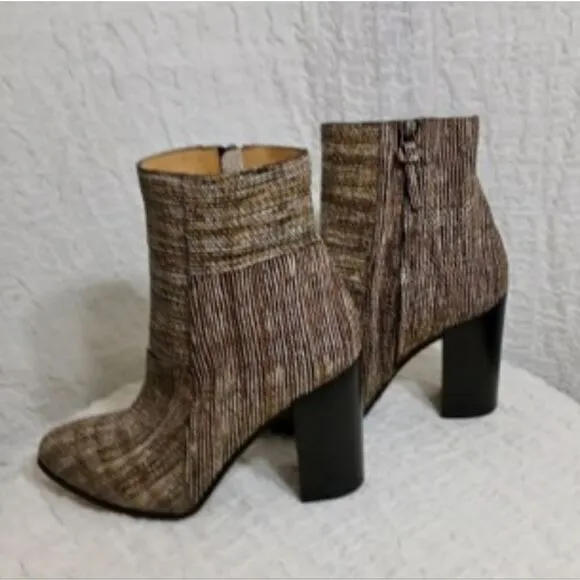 Billy Reid Multicolor Handmade Leather Booties Size 7.5