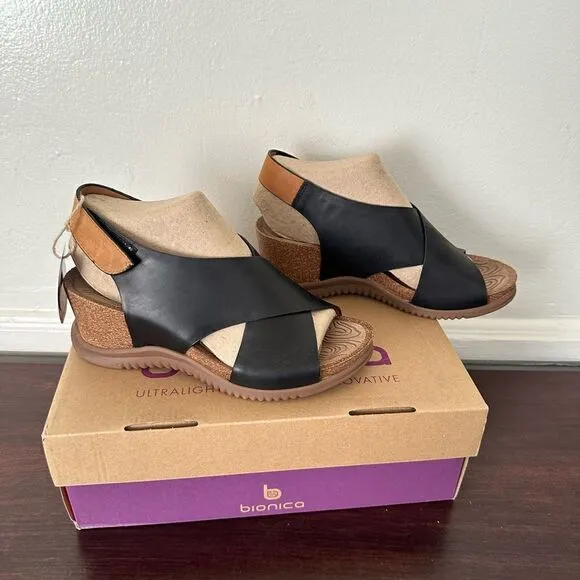 💥Bionica water resistant super comfy  wedge sandal size 8