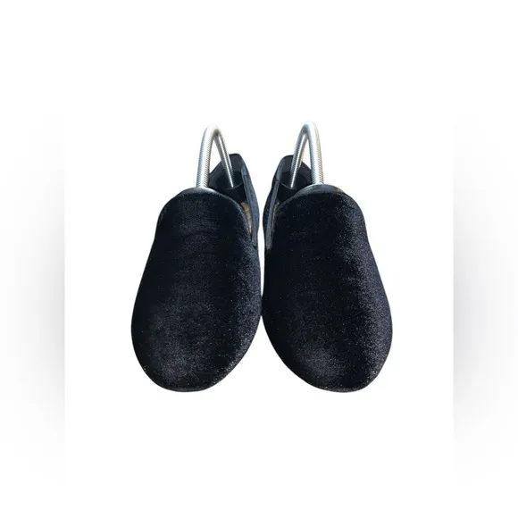 Birdies Starling Slip On Shoes Flats Loafers Black Velvet Size 8.5W (wide)