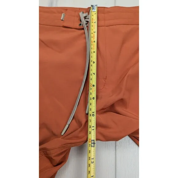Birdwell Beach Britches Shorts Men 32 Orange Brown Swim Surf Birdie Board Shorts