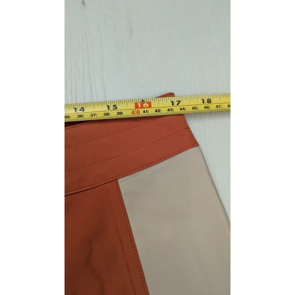 Birdwell Beach Britches Shorts Men 32 Orange Brown Swim Surf Birdie Board Shorts