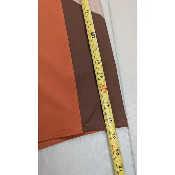 Birdwell Beach Britches Shorts Men 32 Orange Brown Swim Surf Birdie Board Shorts