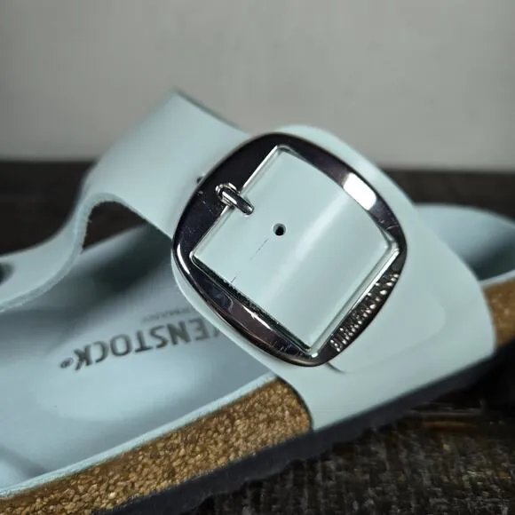 Birkenstock Gizeh Big Buckle Womens Size 5 EU 36 Regular Beach Sandals Blue