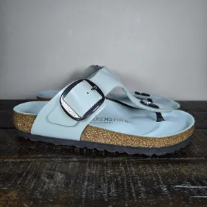 Birkenstock Gizeh Big Buckle Womens Size 5 EU 36 Regular Beach Sandals Blue
