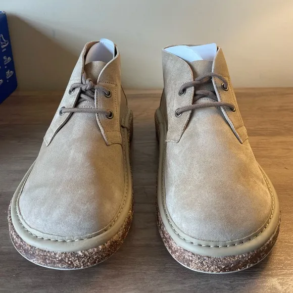 Birkenstock Milton Suede Desert Boots in Ginger - New In Box