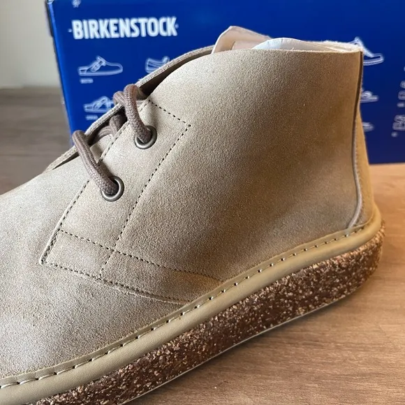 Birkenstock Milton Suede Desert Boots in Ginger - New In Box