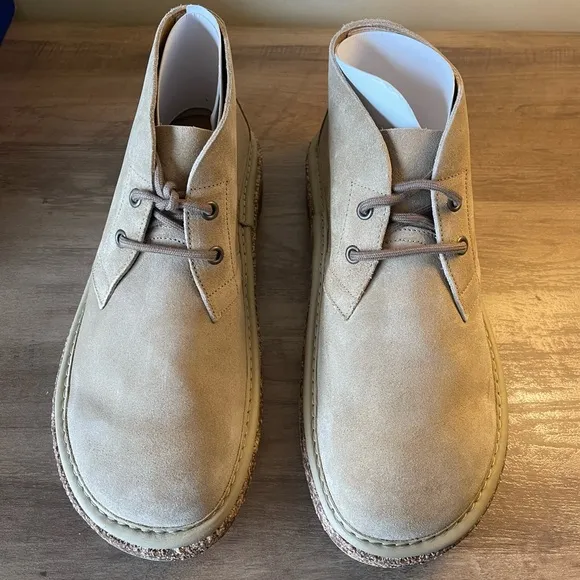 Birkenstock Milton Suede Desert Boots in Ginger - New In Box