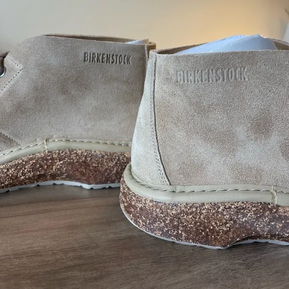 Birkenstock Milton Suede Desert Boots in Ginger - New In Box