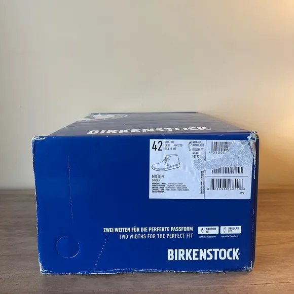 Birkenstock Milton Suede Desert Boots in Ginger - New In Box