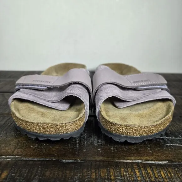 Birkenstock Oita Womens Size 7 EU 38 Narrow Sandals Single Strap Purple Brown