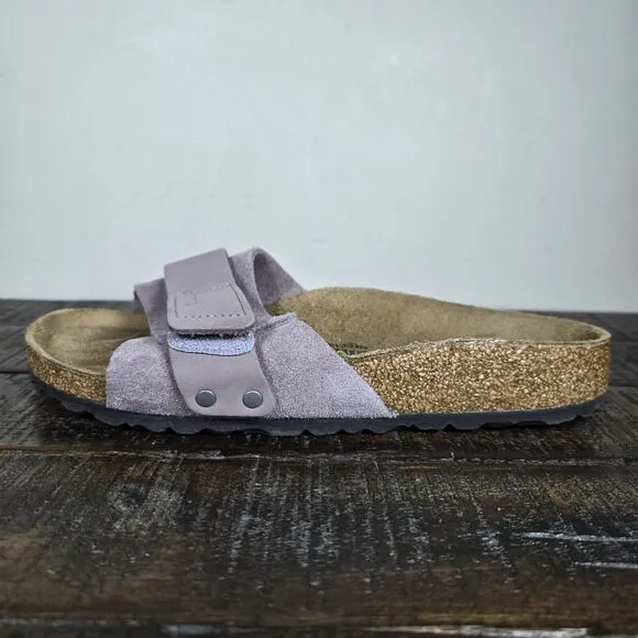 Birkenstock Oita Womens Size 7 EU 38 Narrow Sandals Single Strap Purple Brown
