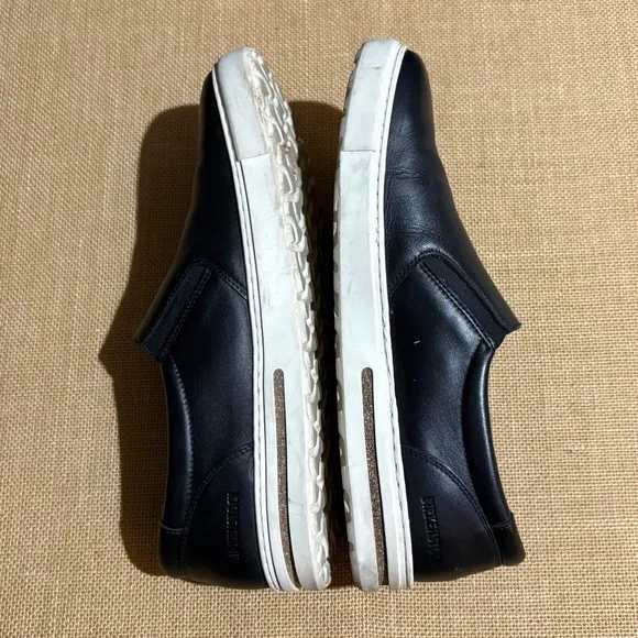 Birkenstock Oswego Mens Shoes US: 45 (US 12- 12.5) Black Leather Slip On Sneaker