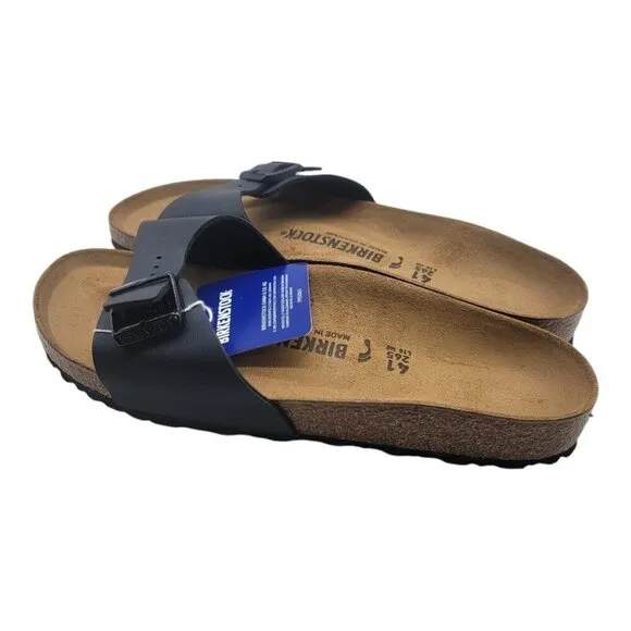 Birkenstock Shoes Women 41 Black Madrid BS Coastal Resort Beach Vacation 1021532