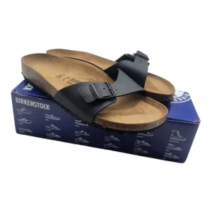 Birkenstock Shoes Women 41 Black Madrid BS Coastal Resort Beach Vacation 1021532
