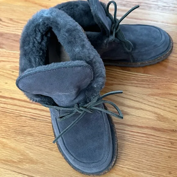 Birkenstock Women’s BAKKI in Graphite Gray; Size EU 38 Regular Width (US 7-7.5)