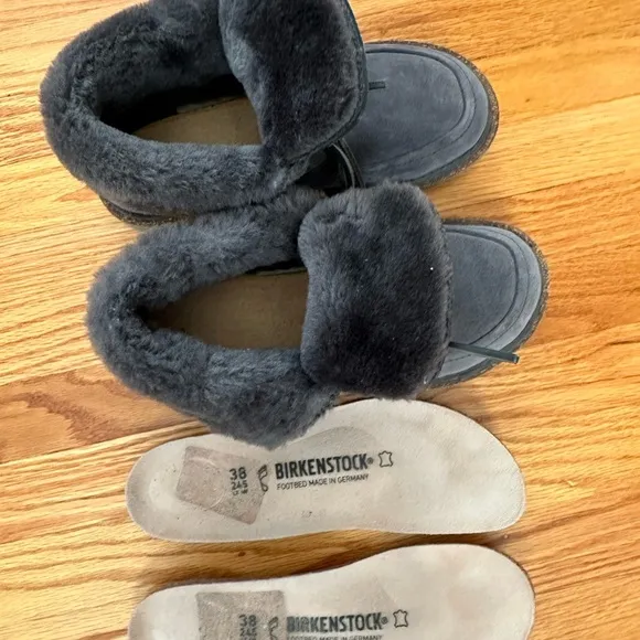 Birkenstock Women’s BAKKI in Graphite Gray; Size EU 38 Regular Width (US 7-7.5)