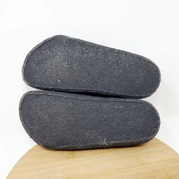 Birkenstock Zermatt Shoes Kids 32 Blue Wool Slip On Mule Sandal Shearling