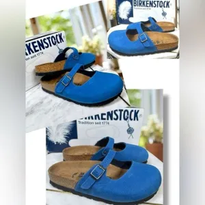 BIRKENSTOCK Clog Colbalto Blue Slip-on Shoes Size EU 35