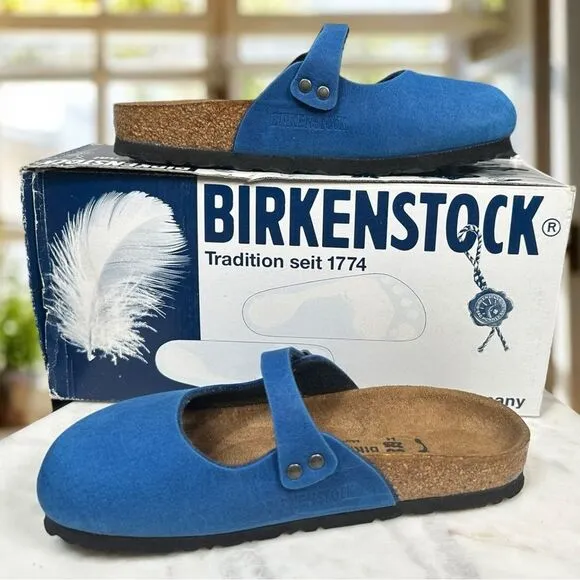 BIRKENSTOCK Clog Colbalto Blue Slip-on Shoes Size EU 35