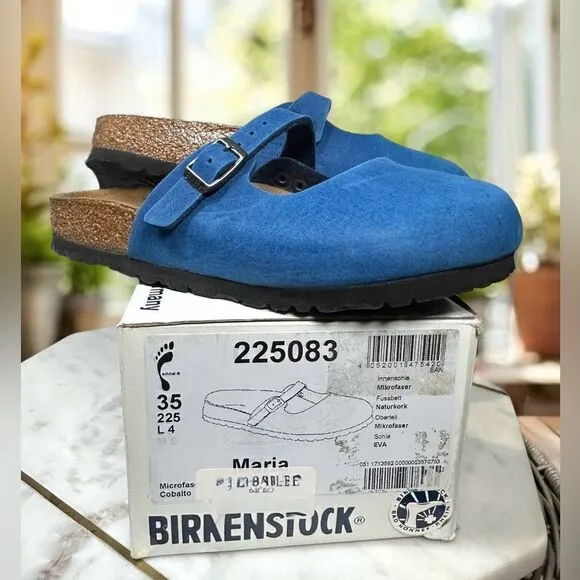 BIRKENSTOCK Clog Colbalto Blue Slip-on Shoes Size EU 35