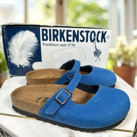 BIRKENSTOCK Clog Colbalto Blue Slip-on Shoes Size EU 35