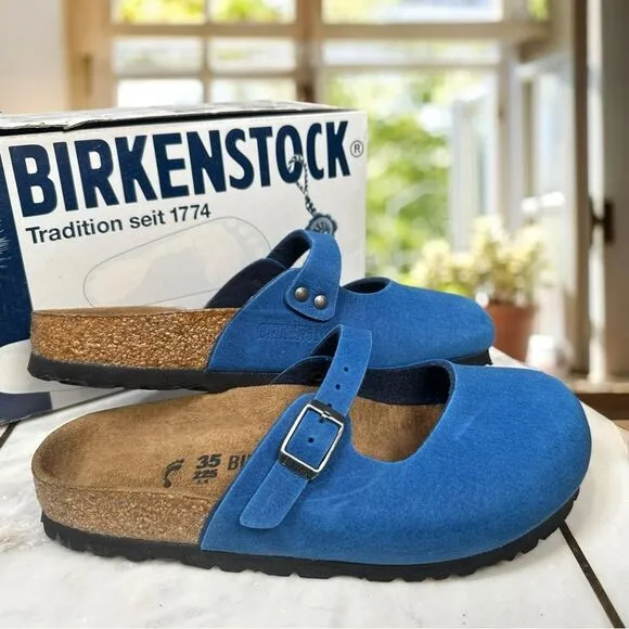 BIRKENSTOCK Clog Colbalto Blue Slip-on Shoes Size EU 35