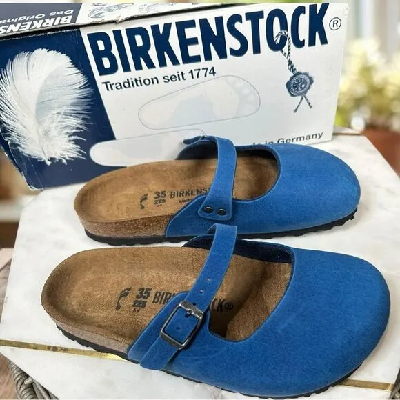 BIRKENSTOCK Clog Colbalto Blue Slip-on Shoes Size EU 35