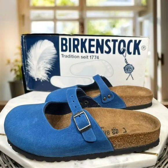 BIRKENSTOCK Clog Colbalto Blue Slip-on Shoes Size EU 35