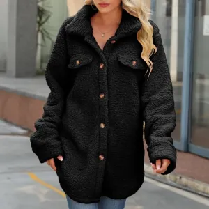 Black Button Down Coat