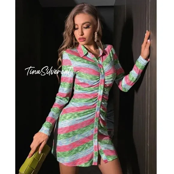 BLOGGER'S FAVE! Zara Printed Shirt Mini Dress NWT