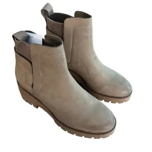 BLONDO Danika Waterproof Boot Ankle Mushroom Nubuck Leather 7.5 New with Wear