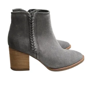 Blondo Nina Waterproof Suede Grey Boots Size 5