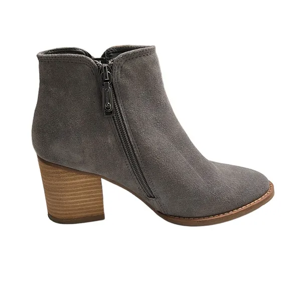 Blondo Nina Waterproof Suede Grey Boots Size 5