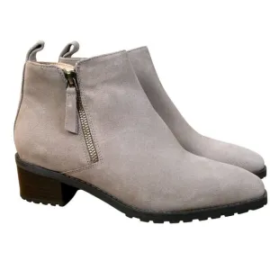 Blondo Samara Leather Suede Ankle Boots Tan Size 8.5 Waterproof New Without Box