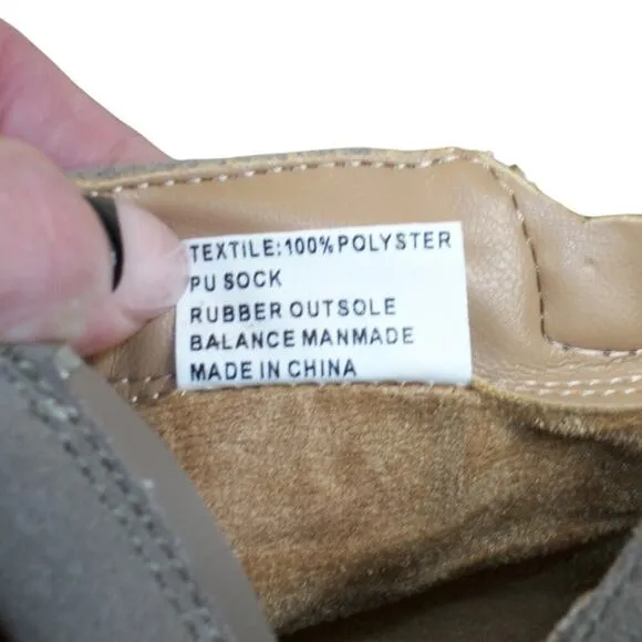 Blondo Samara Leather Suede Ankle Boots Tan Size 8.5 Waterproof New Without Box