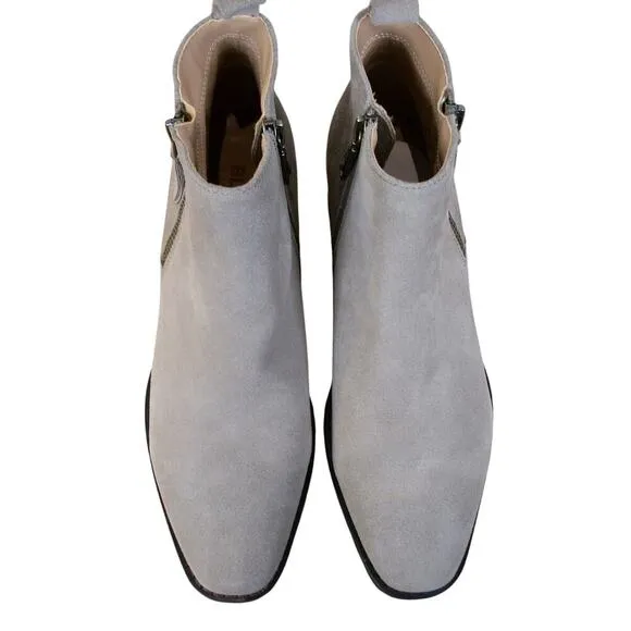 Blondo Samara Leather Suede Ankle Boots Tan Size 8.5 Waterproof New Without Box